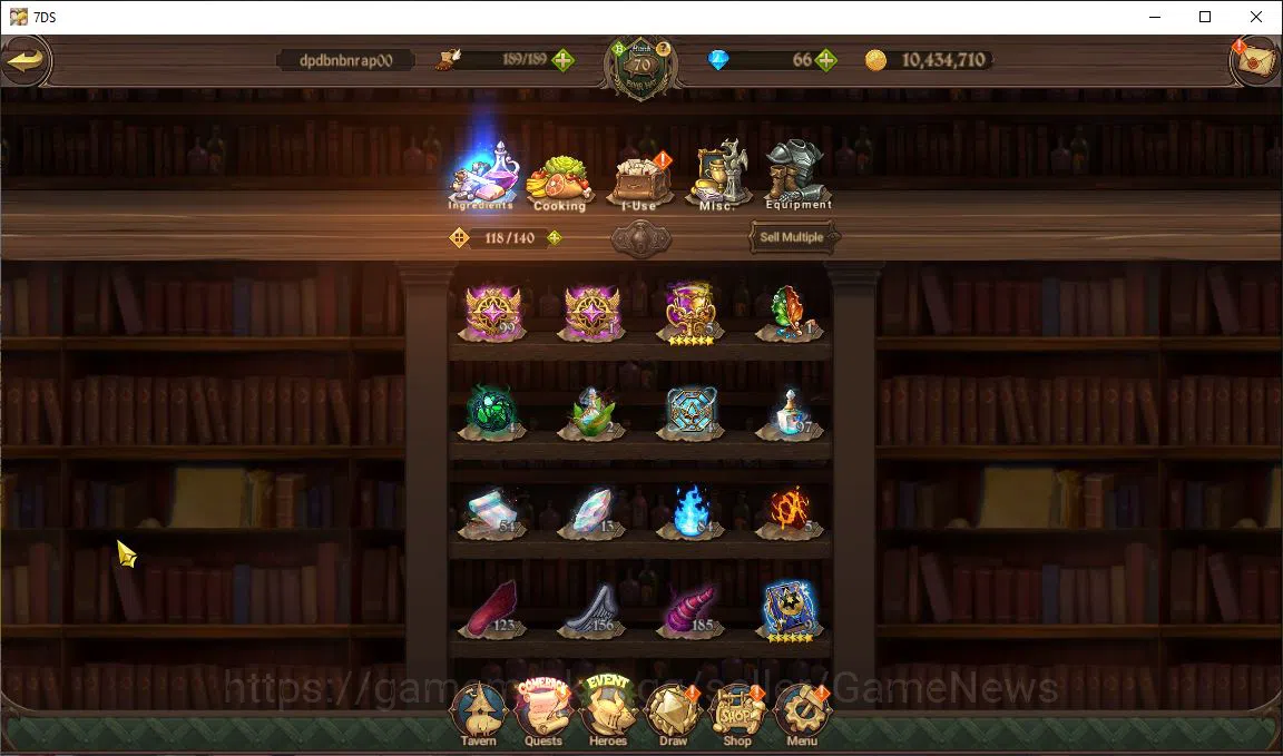 The Seven Deadly Sins: Grand Cross Accounts Midgame Global|3,2M CC|66 DM|2 LR+9 UR+Collab 12