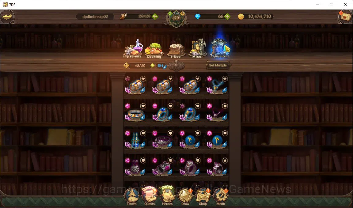The Seven Deadly Sins: Grand Cross Accounts Midgame Global|3,2M CC|66 DM|2 LR+9 UR+Collab 16