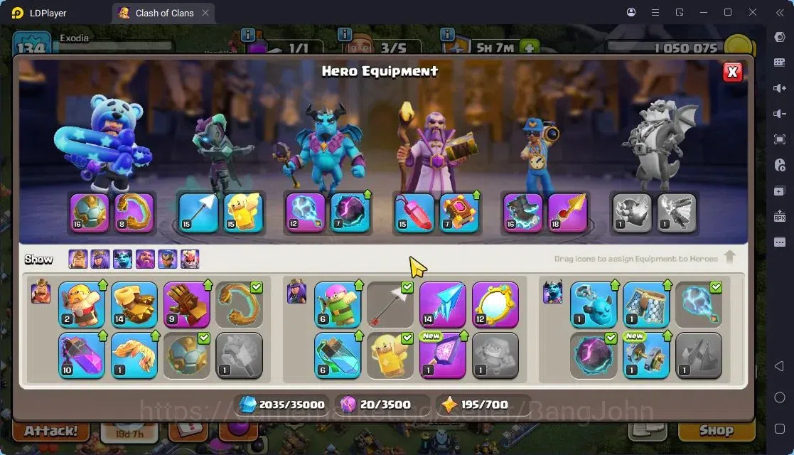 Clash of Clans Accounts High-End TH 13-BH 9|LVL163|BK41,AQ47,MP37,GW27,RC17|BM9,BC15|2 Legend skin & 2 Gold|Gem 1302|Proteck 10