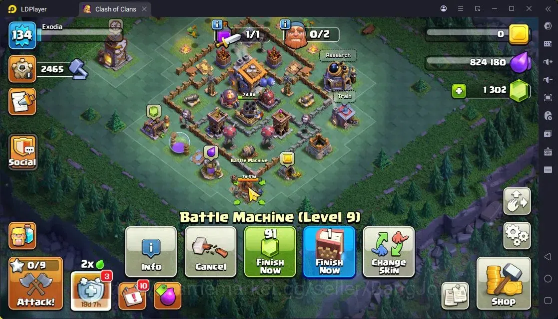 Clash of Clans Accounts High-End TH 13-BH 9|LVL163|BK41,AQ47,MP37,GW27,RC17|BM9,BC15|2 Legend skin & 2 Gold|Gem 1302|Proteck 20