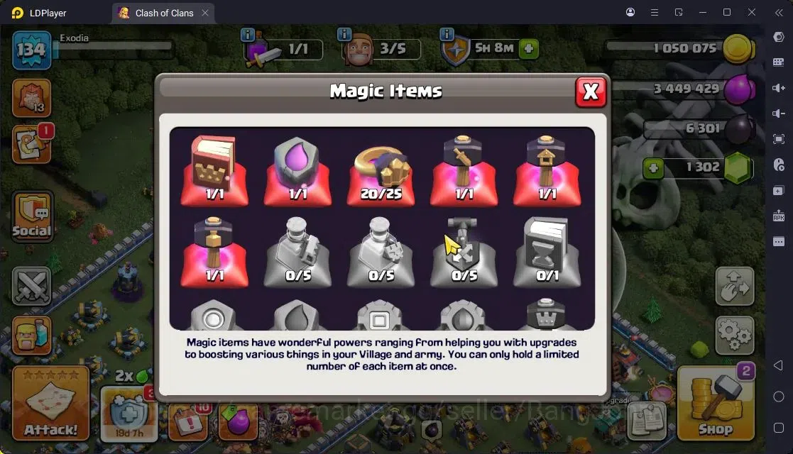 Clash of Clans Accounts High-End TH 13-BH 9|LVL163|BK41,AQ47,MP37,GW27,RC17|BM9,BC15|2 Legend skin & 2 Gold|Gem 1302|Proteck 3