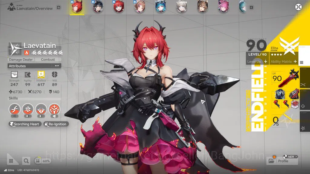 Arknights: Endfield Accounts ASIA|Midgame|3Limit+3Sign|Laevatain Sign,Yvonne Si image 9