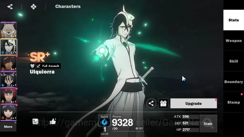 BLEACH: Soul Resonance Accounts NuverseSEA|LV 47|7980 SJ,10 LGT|4 SSR|Ichigo Inner image 12