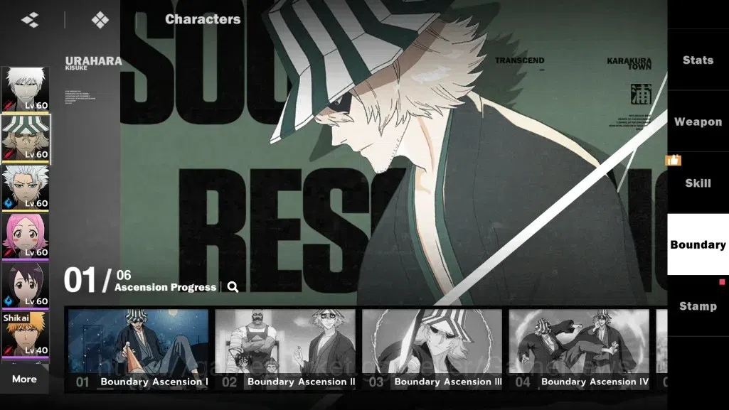 BLEACH: Soul Resonance Accounts NuverseSEA|LV 47|7980 SJ,10 LGT|4 SSR|Ichigo Inner image 8