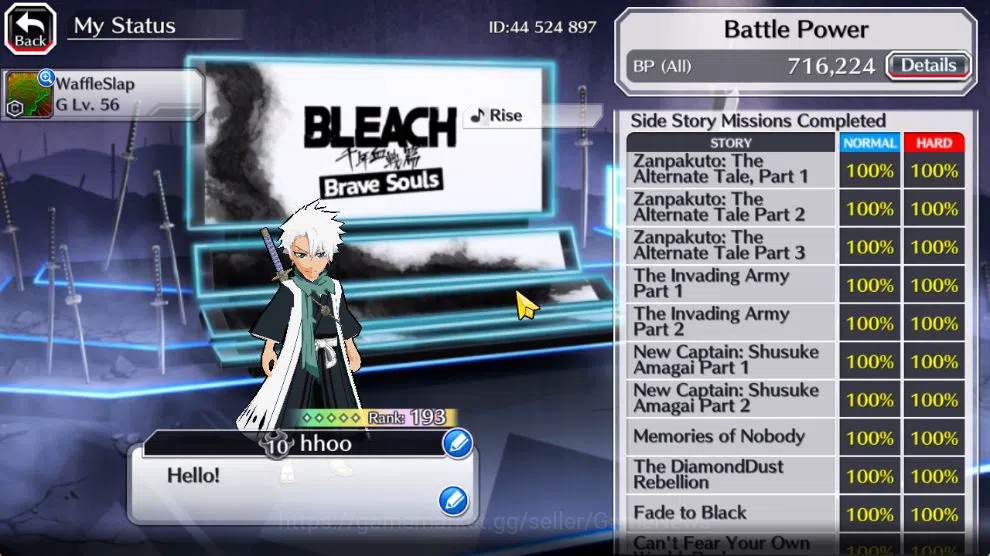 Bleach: Brave Souls Accounts [GLOBAL]52K Orb|Soul Reaper[Shunsui,Jushiro],Ichig image 5