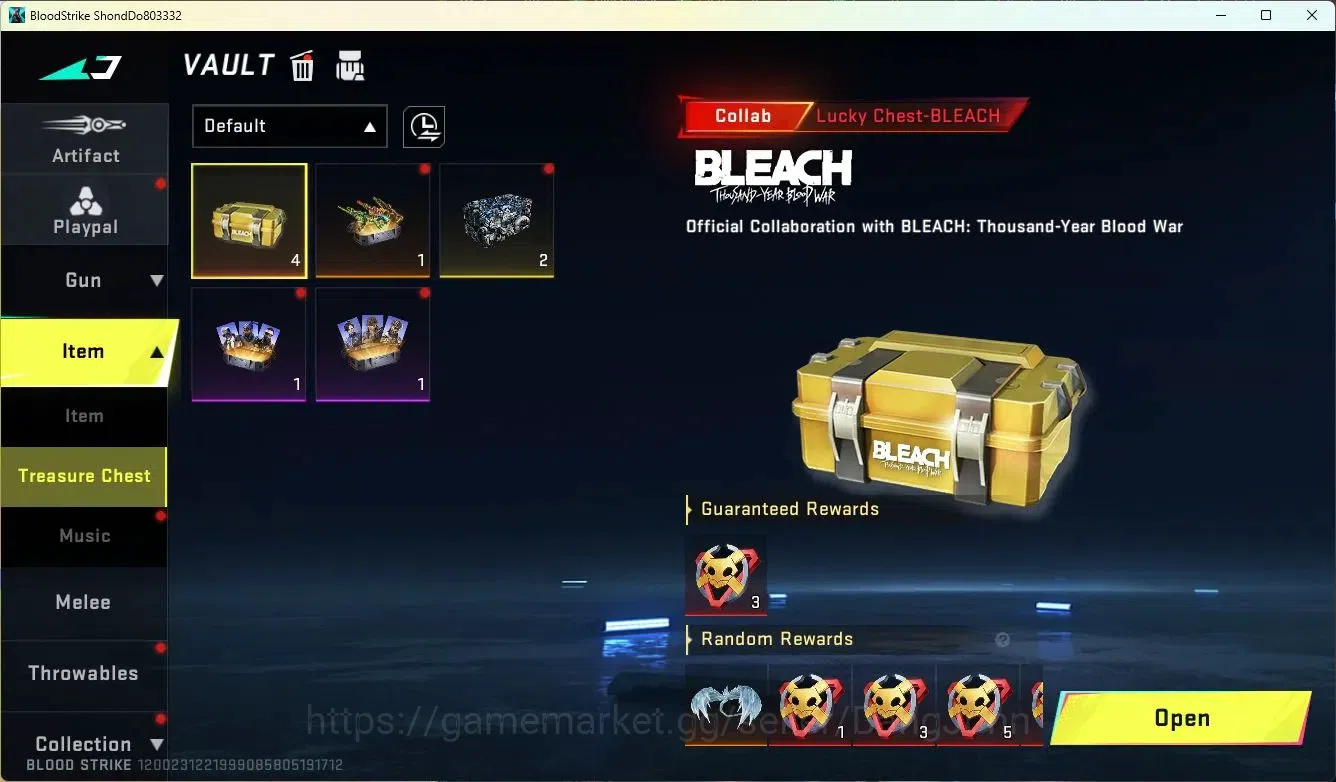 Blood Strike Accounts ASIA| BLEACH Byakuya Kuchiki Striker|Ultra QBZ95 E image 7
