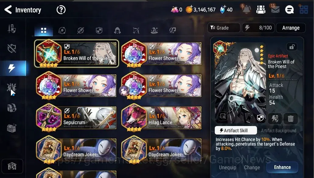 Epic Seven Accounts ASIA Unverif|NewEra|2 ML (Rhinna&Luciella,NM Luna) image 17