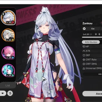 Neverness to Everness Accounts GLOBAL SEA|HL 15|5 S-Class 2 Limit (Zankou,Lacrimosa),Sakiri A1,Fadia,Hathor|2 S-Class