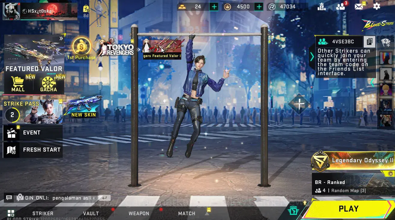Blood Strike Accounts ASIA|2 ETERNAL Lv4 KAG6-Dynamite,Lv3 MP5-BloodRift image 1