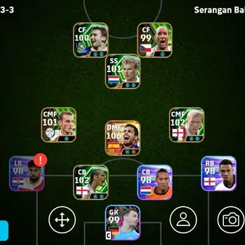 eFootball Accounts Legends & Iconic Players Mobile|PW3023|New Rodri Big T, Lionel Messi Show T,Rio Ferdinand Epic,Paul