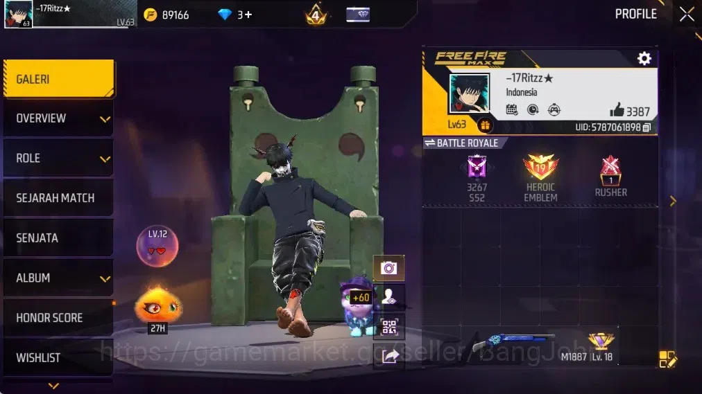 Free Fire Accounts Indonesia|313Vault|4 1