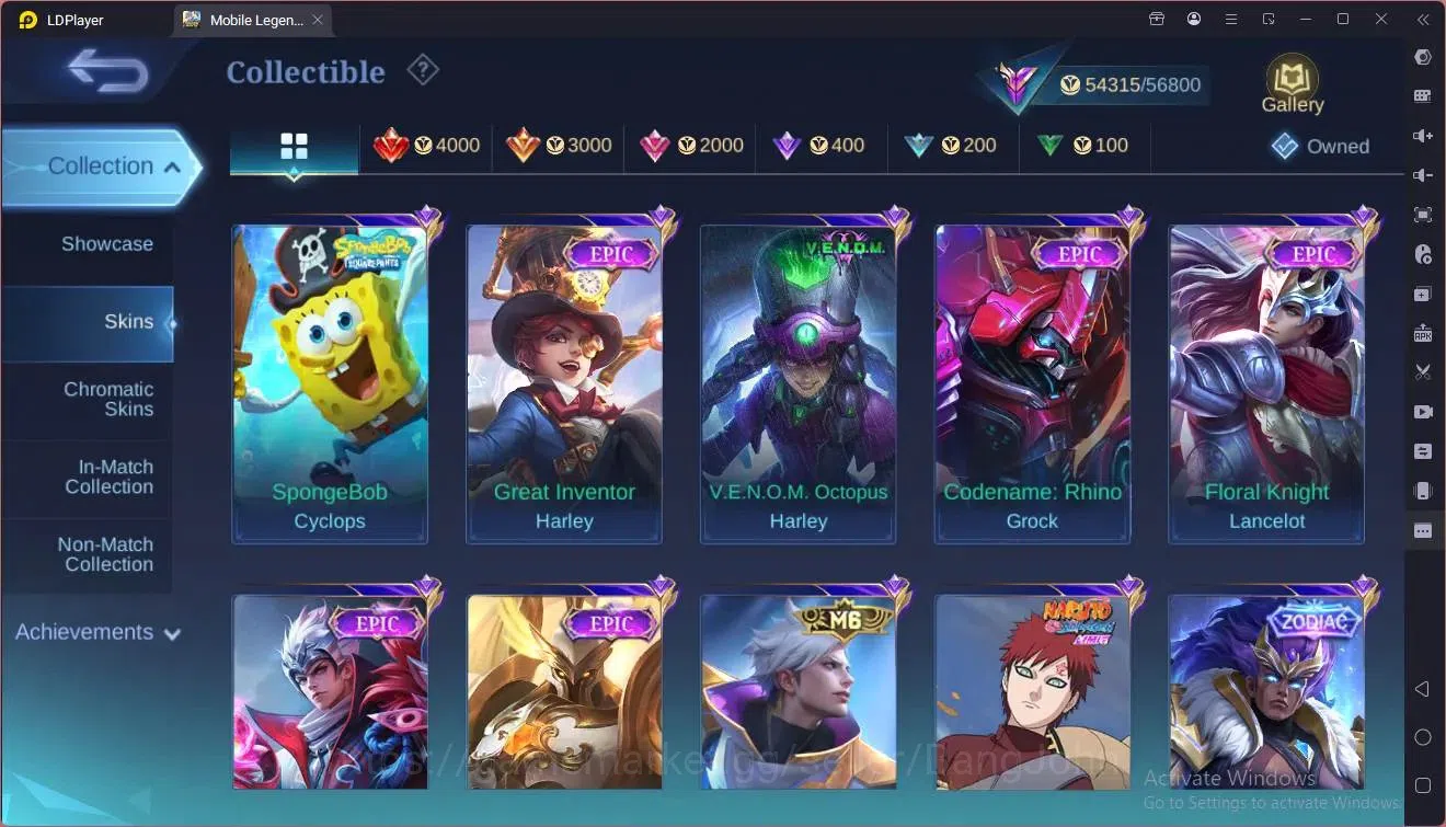 Mobile Legends: Bang Bang Accounts Global|Hero 114|Skin 220|Renowned|KOF Karina|CC Na image 8