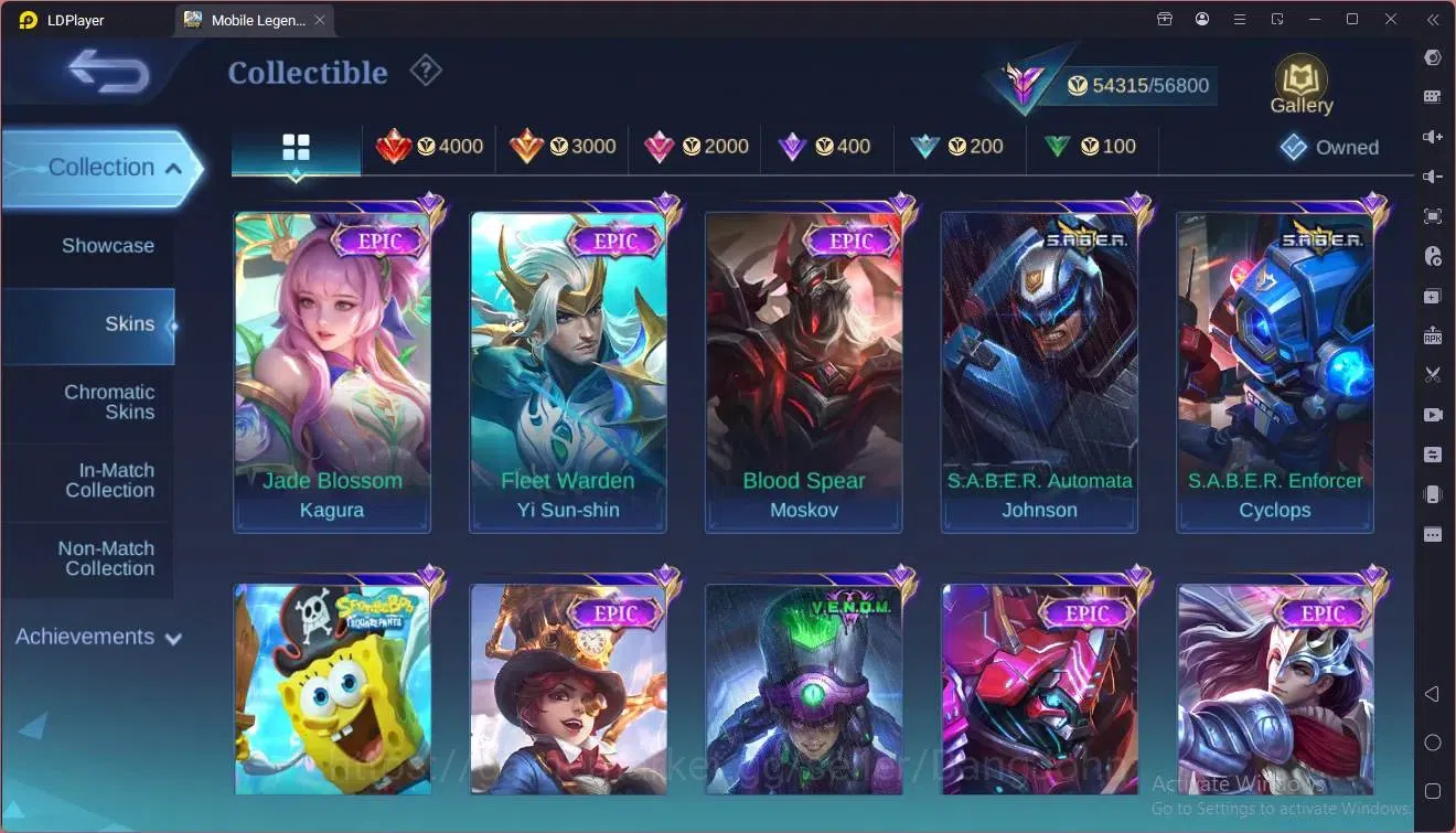 Mobile Legends: Bang Bang Accounts Global|Hero 114|Skin 220|Renowned|KOF Karina|CC Na image 9