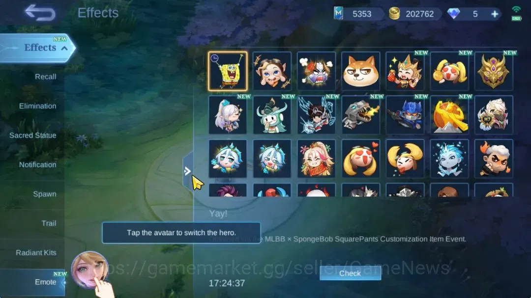 Mobile Legends: Bang Bang Accounts Hero 132|Skin 247|High Glory 76|CC(Valir,Nata),Lbo image 16