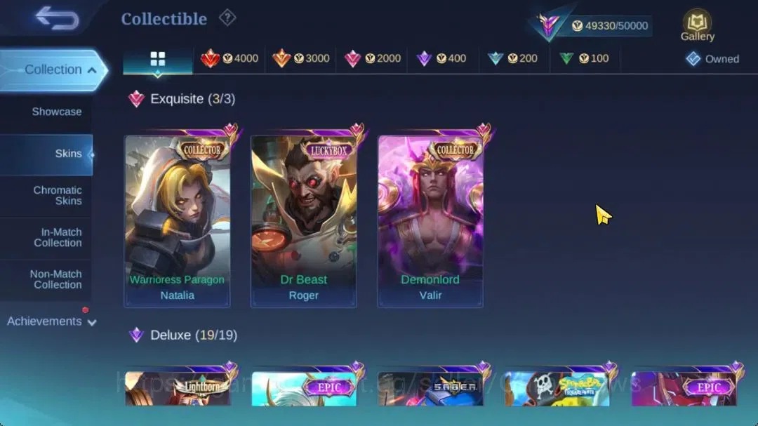 Mobile Legends: Bang Bang Accounts Hero 132|Skin 247|High Glory 76|CC(Valir,Nata),Lbo image 6