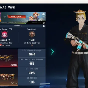 Blood Strike Accounts Collab Skin ASIA|Eternal Gun:DesertEagle|Collab Lucian-Meliodas[Demon] (7DS)|3 Collab [TR&7DS]|1