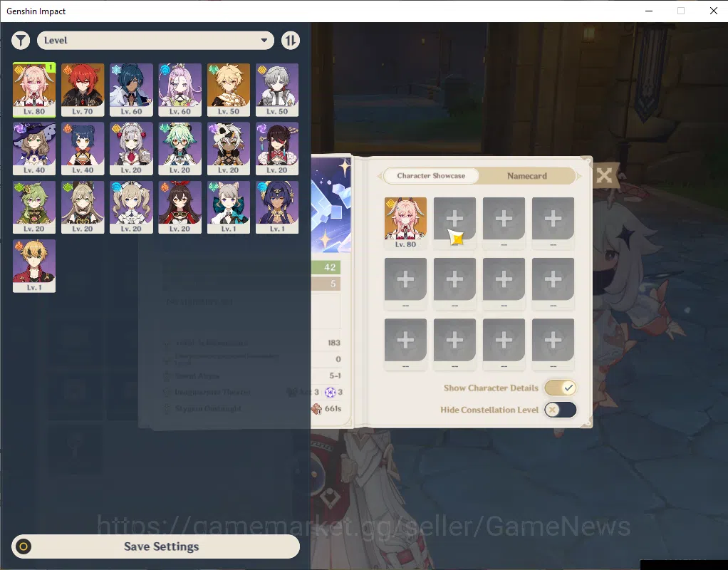 Genshin Impact Accounts ASIA|Starter|AR 42|1 Limited+16(*4Character)|Linne image 1