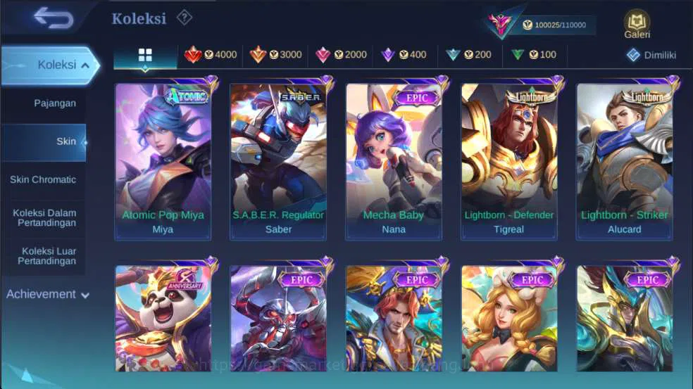 Mobile Legends: Bang Bang Accounts Hero 127 | Skin 344 | Legend Gusion, KOF Masha+Kar image 12