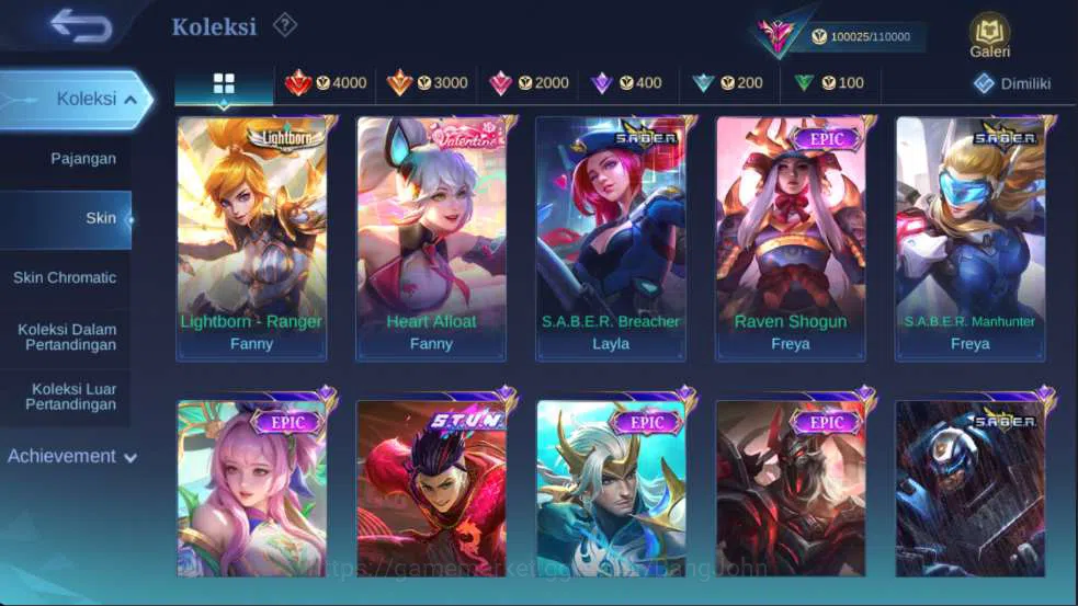 Mobile Legends: Bang Bang Accounts Hero 127 | Skin 344 | Legend Gusion, KOF Masha+Kar image 13