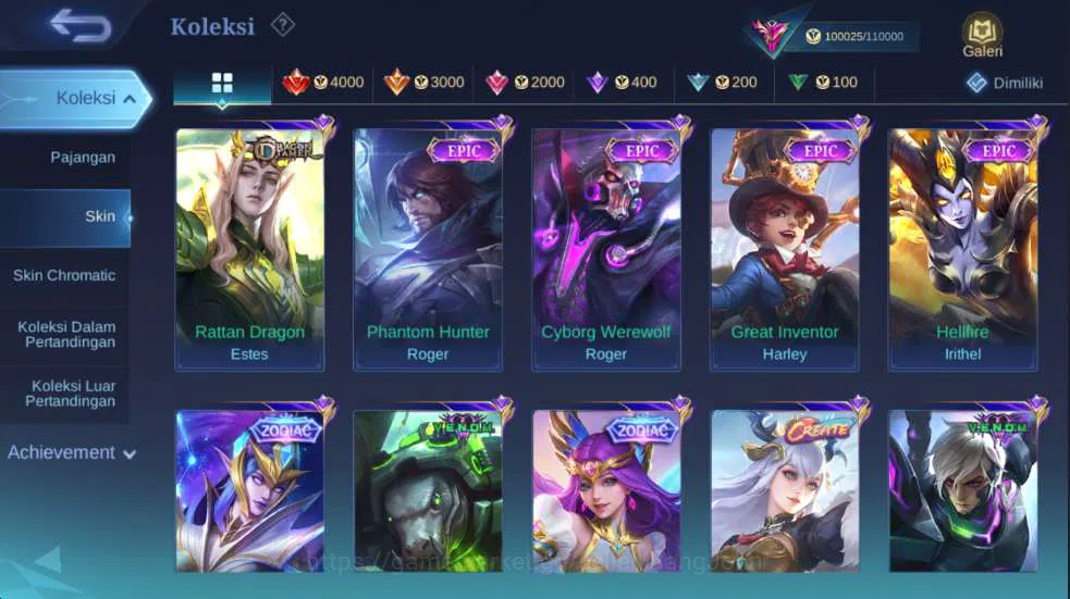 Mobile Legends: Bang Bang Accounts Hero 127 | Skin 344 | Legend Gusion, KOF Masha+Kar image 14