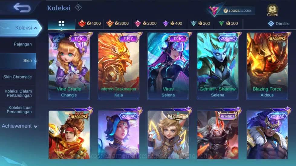 Mobile Legends: Bang Bang Accounts Hero 127 | Skin 344 | Legend Gusion, KOF Masha+Kar image 15