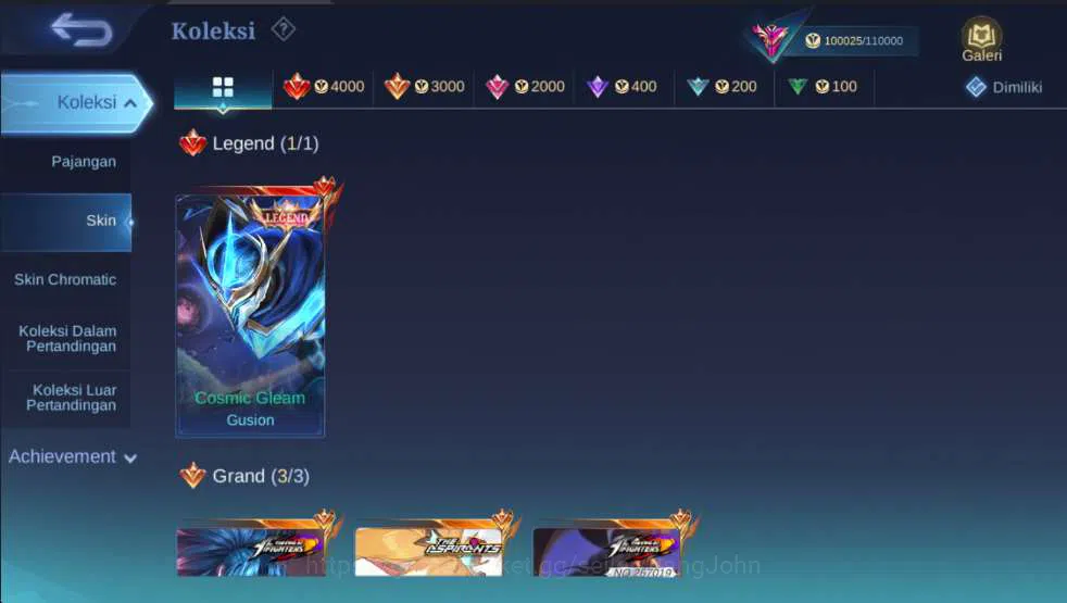 Mobile Legends: Bang Bang Accounts Hero 127 | Skin 344 | Legend Gusion, KOF Masha+Kar image 8