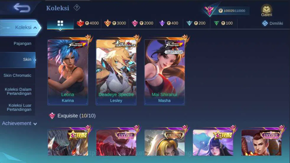 Mobile Legends: Bang Bang Accounts Hero 127 | Skin 344 | Legend Gusion, KOF Masha+Kar image 9
