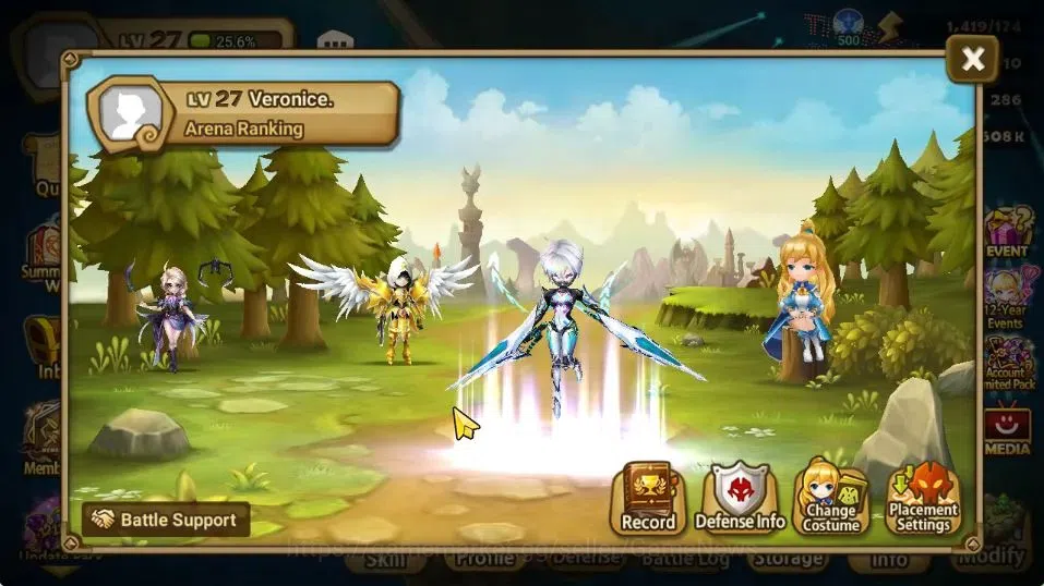 Summoners War: Sky Arena Accounts GLOBAL Lv 27|1 LD [Veronica]|8 Total NB5[Teshar,Ta image 2