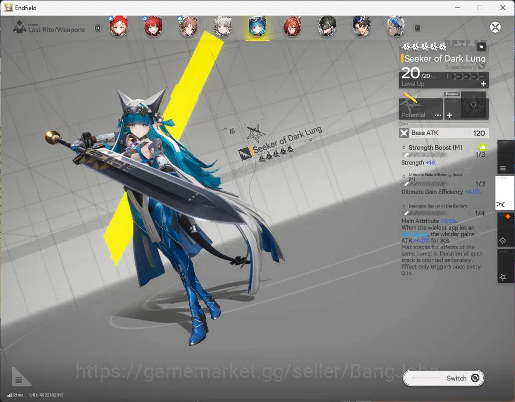 Arknights: Endfield Accounts ASIA | LVL 47 | laevatain, rossi, Ardelia sign, La image 13