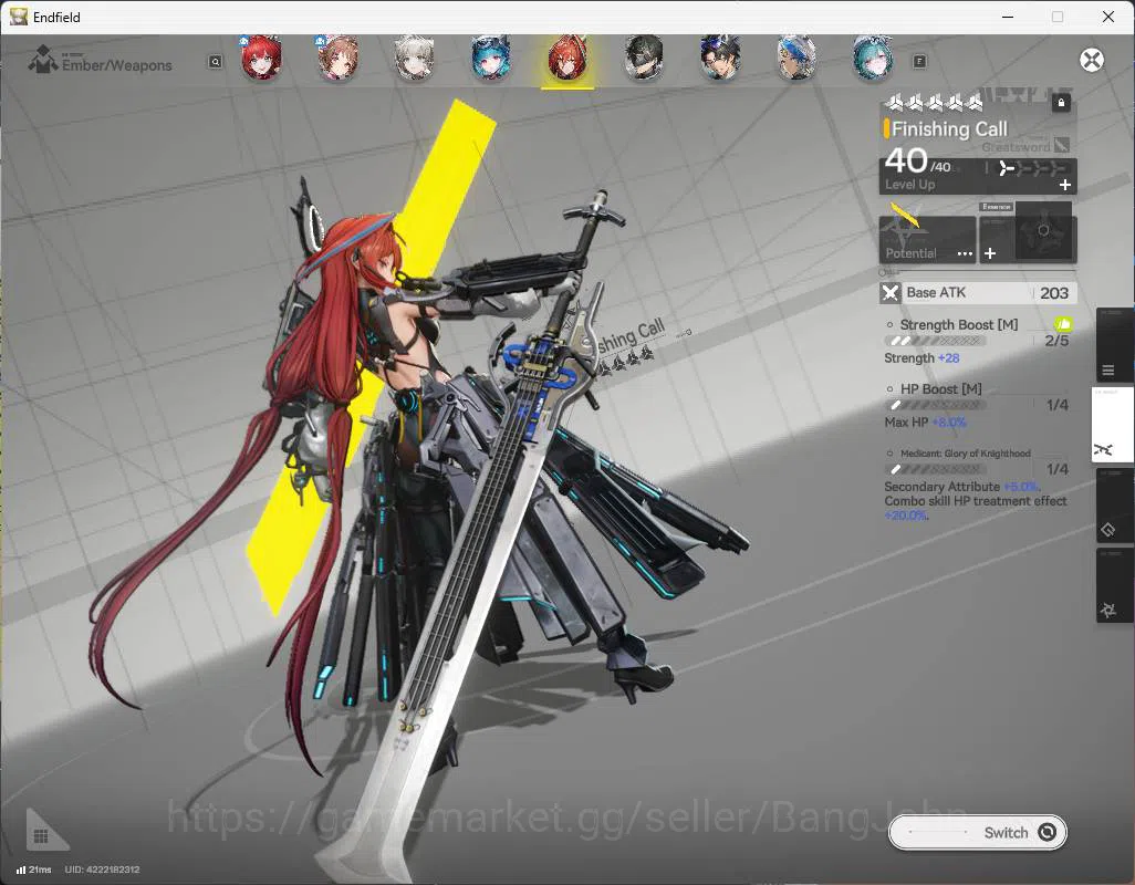 Arknights: Endfield Accounts ASIA | LVL 47 | laevatain, rossi, Ardelia sign, La image 14