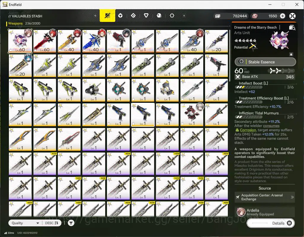 Arknights: Endfield Accounts ASIA | LVL 47 | laevatain, rossi, Ardelia sign, La image 4