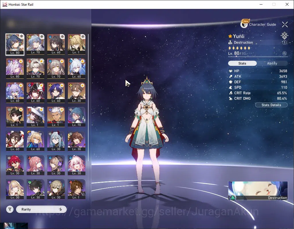 Honkai Star Rail Accounts Mid Game ASIA|TL 63|12 Limited [Sunday,Yunli,Castorice,Firefly,Jingliu,Sparkle,TheDahlia,Etc 2