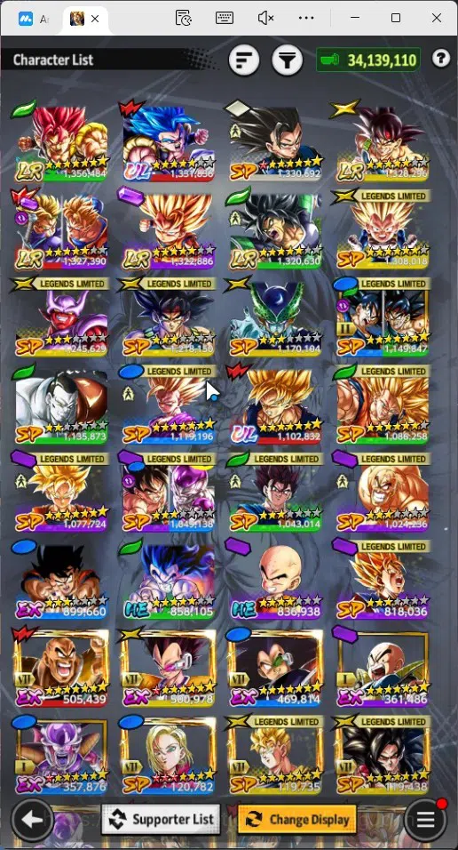 Dragon Ball Legends Accounts Global | Lvl 165|34.1M Total Power|31K CC|2 UL|5 L image 17