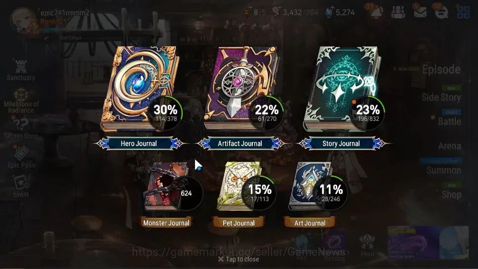 Epic Seven Accounts GLOBAL Unverif|7 ML(Belian,Monar Sword Iseria,NM L image 3