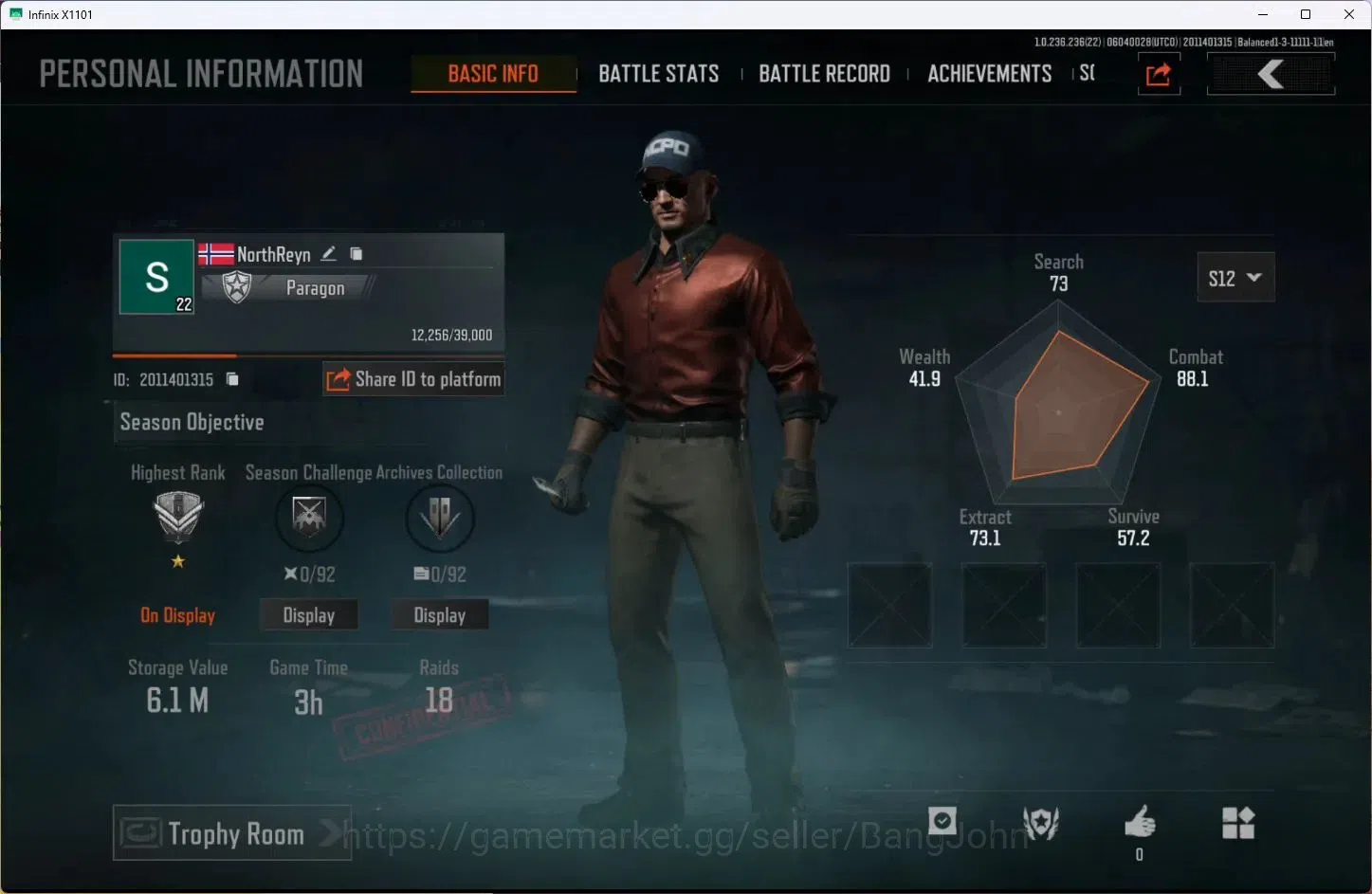 Arena Breakout Accounts Mobile | Lvl 22 | SV 6.1M | CV 4.2M | 7 Epic WP Sk image 1