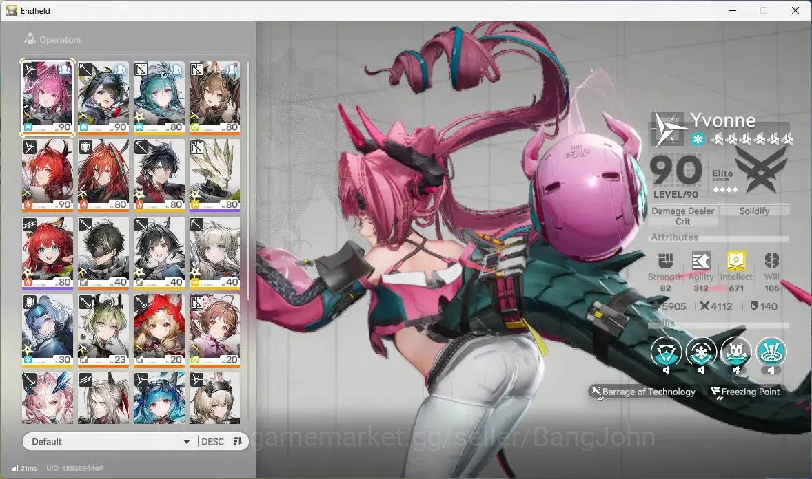 Arknights: Endfield Accounts Asia|Lv 60|6 Limit+5 Sign (Yvonne,Gilberta P1,Laev image 3