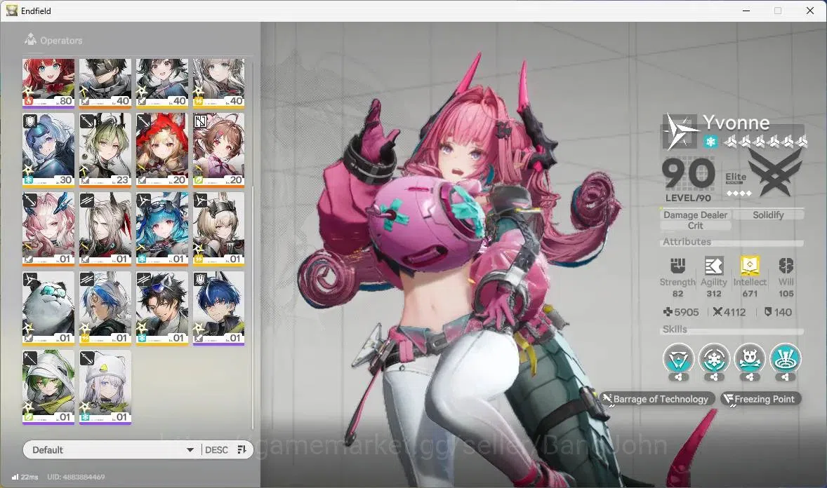 Arknights: Endfield Accounts Asia|Lv 60|6 Limit+5 Sign (Yvonne,Gilberta P1,Laev image 4