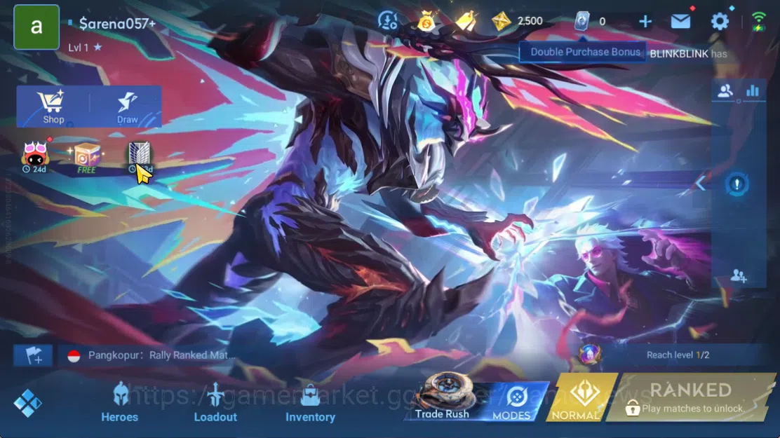 Honor of Kings Accounts Hero 7 |Starter with Legend Skin Selection Chest(D image 1