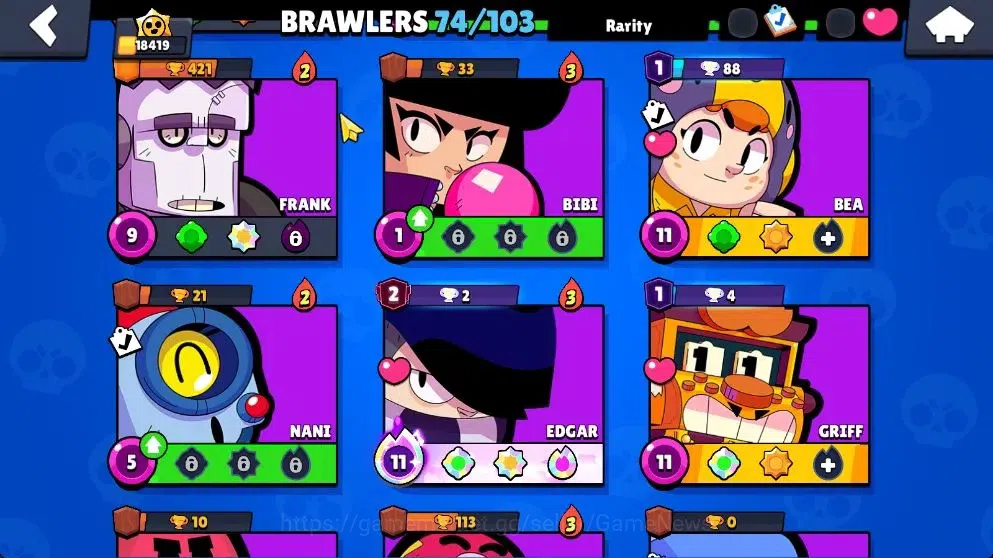 Brawl Stars Accounts 18419 Trophy|74 Brawlers 15 Max|14k Bling|1 HyperC image 12