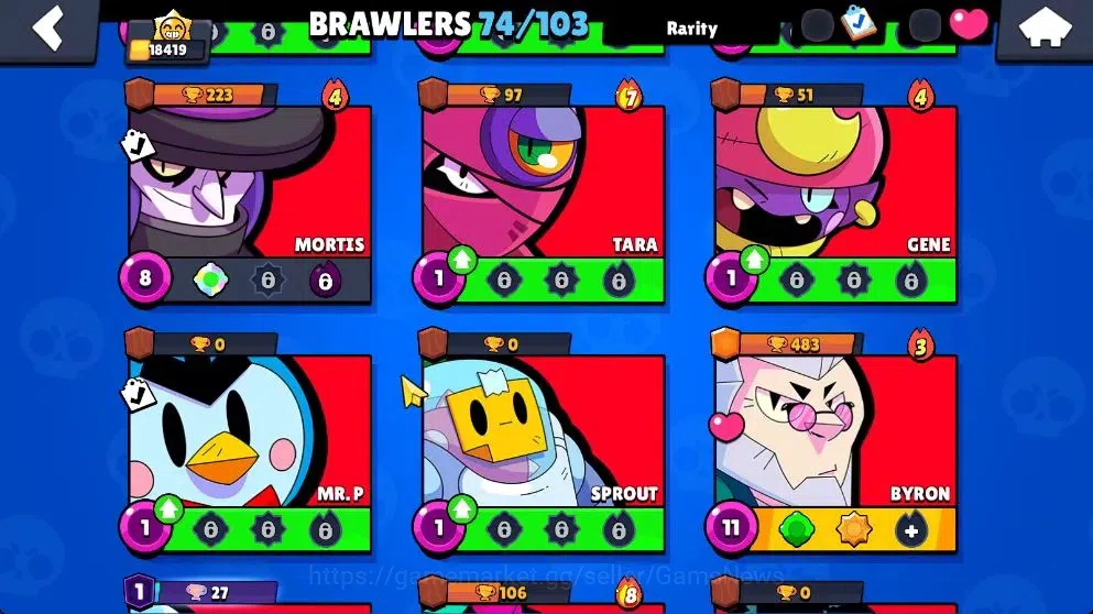 Brawl Stars Accounts 18419 Trophy|74 Brawlers 15 Max|14k Bling|1 HyperC image 16