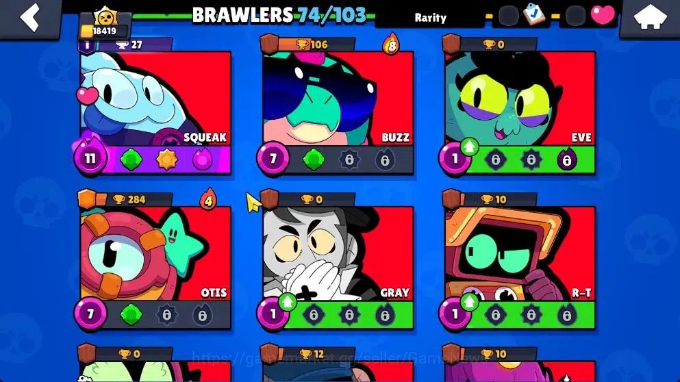 Brawl Stars Accounts 18419 Trophy|74 Brawlers 15 Max|14k Bling|1 HyperC image 17