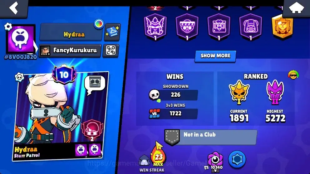 Brawl Stars Accounts 18419 Trophy|74 Brawlers 15 Max|14k Bling|1 HyperC image 3