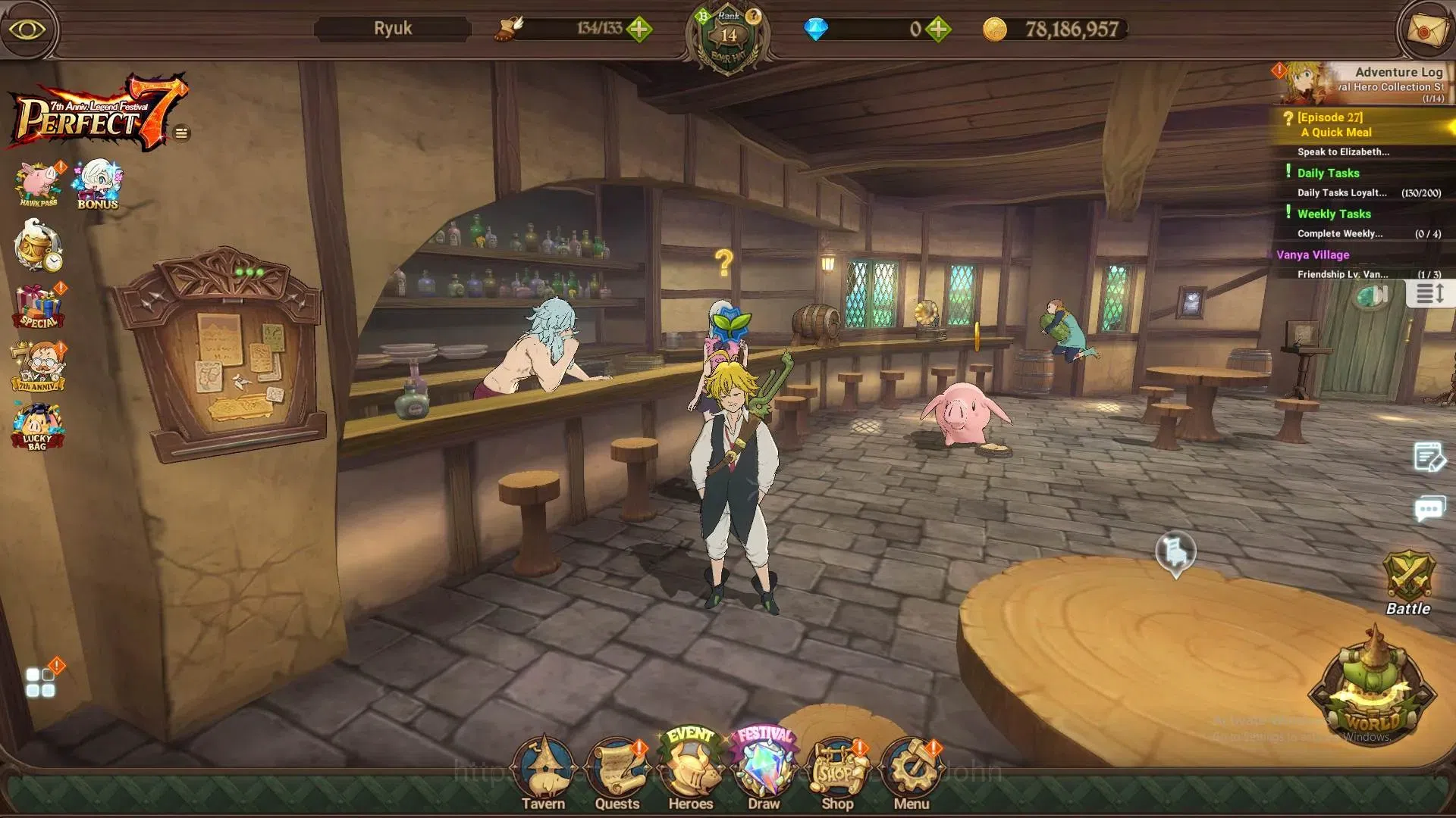 The Seven Deadly Sins: Grand Cross Accounts ASIA |296K CC|UR 4|UR Nemesis 4/6,Menor 1/6,DK Mel image 14