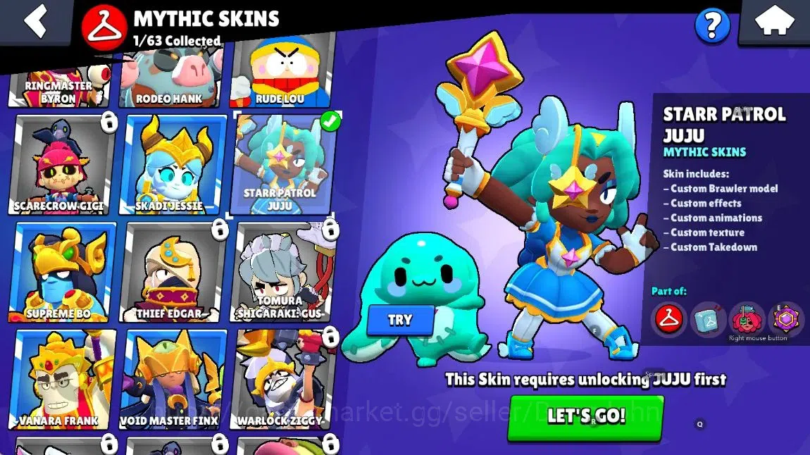Brawl Stars Accounts Android | 2011 Thropy|19 Brawler-1 Max Lv(Shelly)- image 10