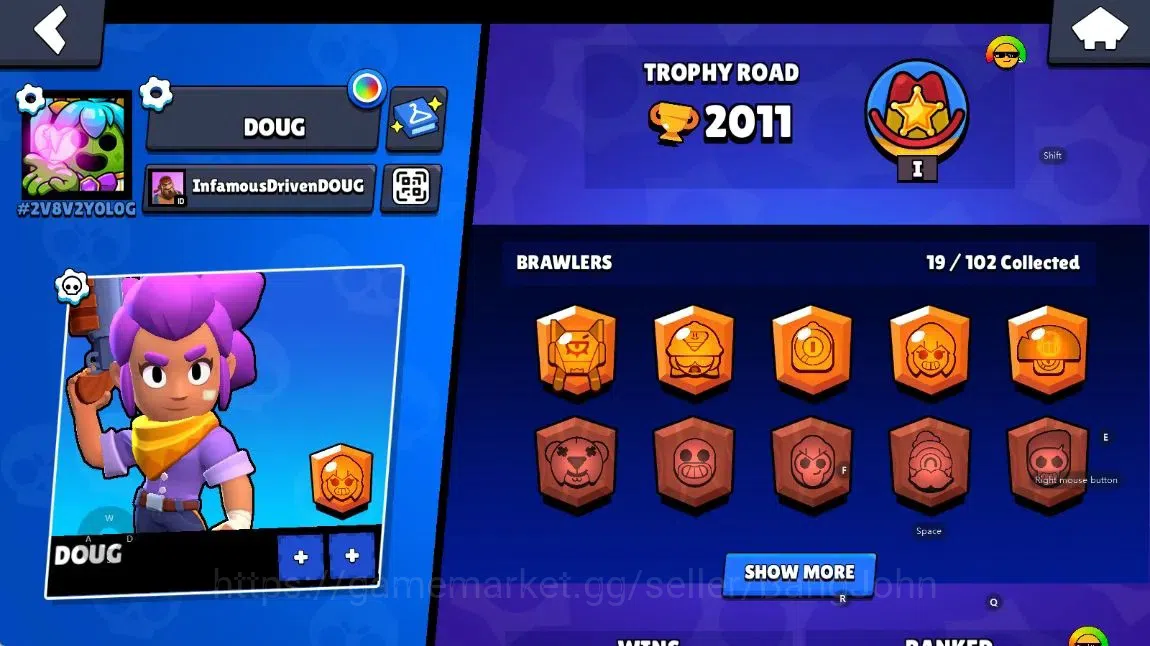 Brawl Stars Accounts Android | 2011 Thropy|19 Brawler-1 Max Lv(Shelly)- image 2