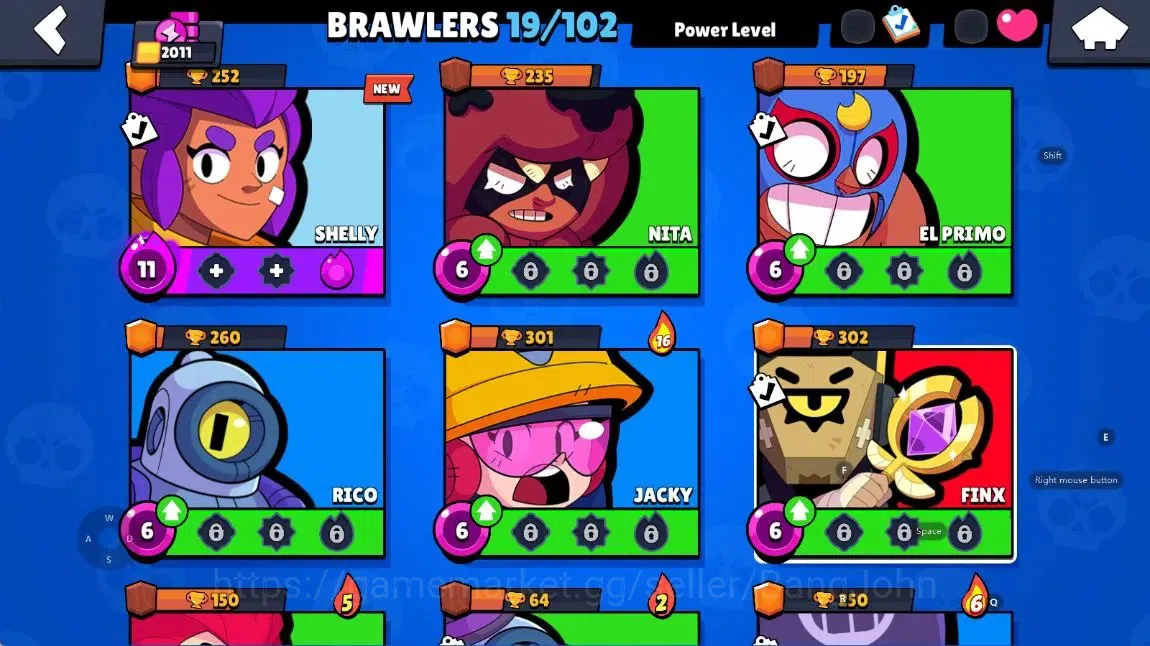 Brawl Stars Accounts Android | 2011 Thropy|19 Brawler-1 Max Lv(Shelly)- image 5
