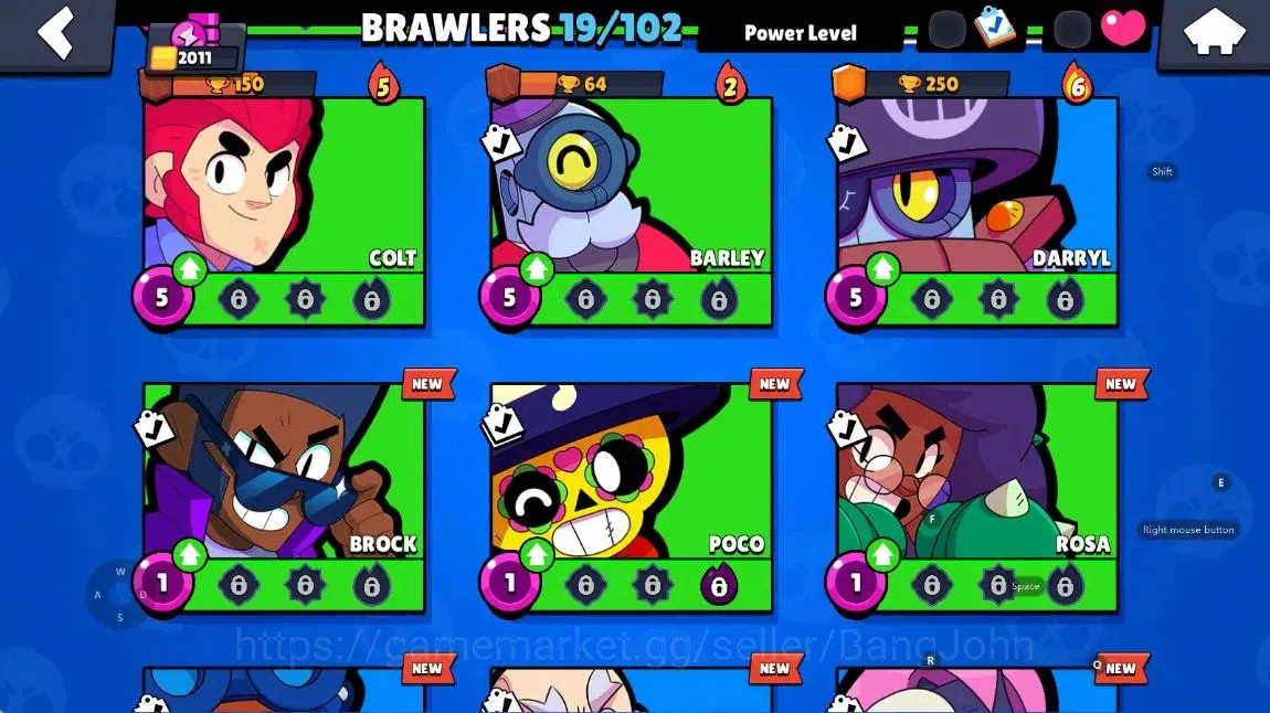 Brawl Stars Accounts Android | 2011 Thropy|19 Brawler-1 Max Lv(Shelly)- image 6