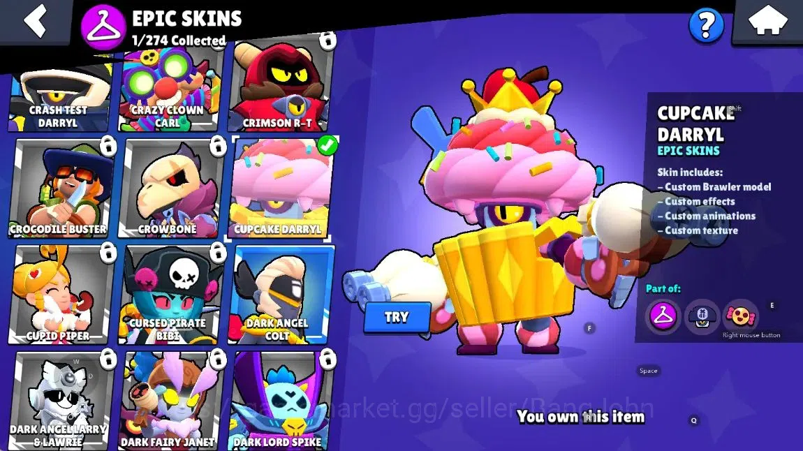 Brawl Stars Accounts Android | 2011 Thropy|19 Brawler-1 Max Lv(Shelly)- image 9
