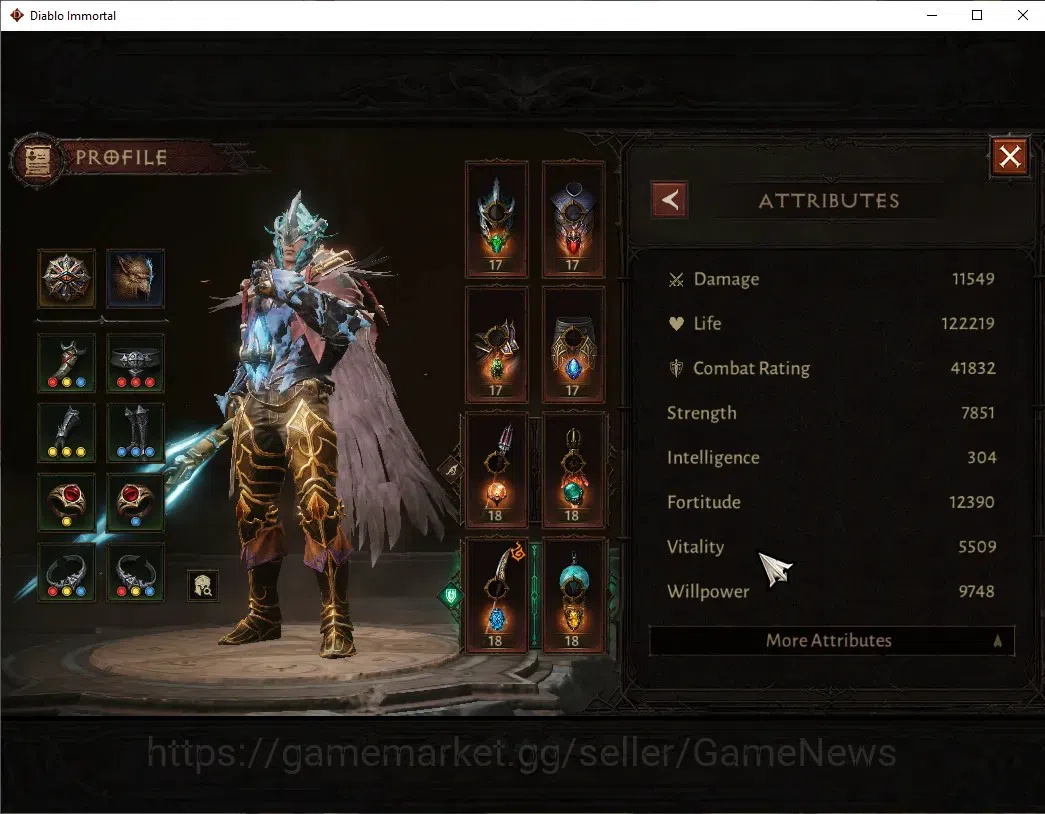 Diablo Immortal Accounts EU - aranoch|CS ON|Lv60(742)|Tempest|42k CR|Reso 3 image 3