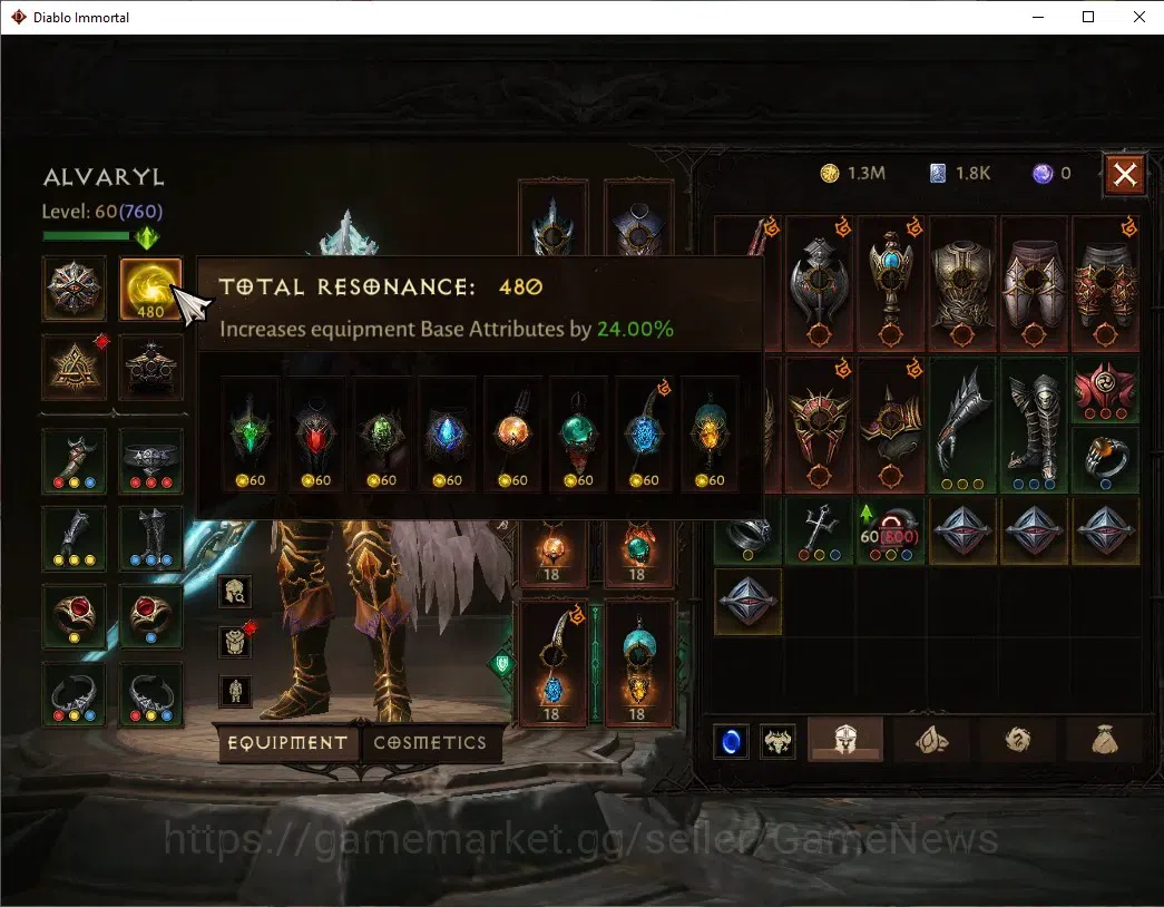 Diablo Immortal Accounts EU - aranoch|CS ON|Lv60(742)|Tempest|42k CR|Reso 3 image 4